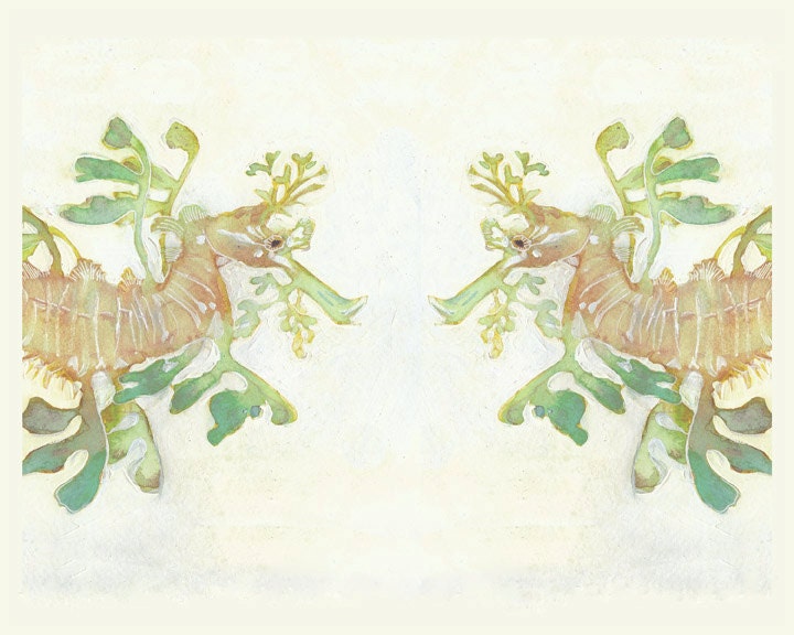 Leafy Sea Dragons - Print from my Original Painting - 8"x10"