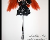 OOAK night guardian fairy Shadow with IADR number by KDL