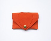 Heart Leather Card Case