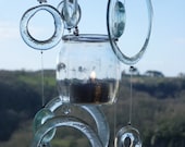 Eco friendly windchimes - Clear as it should be - tea light holder