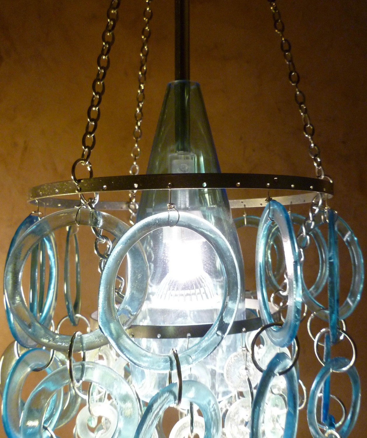 AQUA Chandelier - Eco friendly - Ecological - Recycled glass