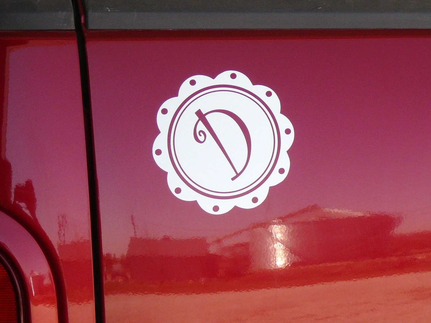 car initial stickers