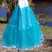 Something Blue (Black, White or ...) Crinoline Petticoat for Wedding gowns -Teal, Royal, Light Blue, Pink, Hot Pink, Purple, Black, White