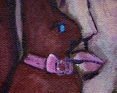 Chocolate Easter Bunny Horror ACEO