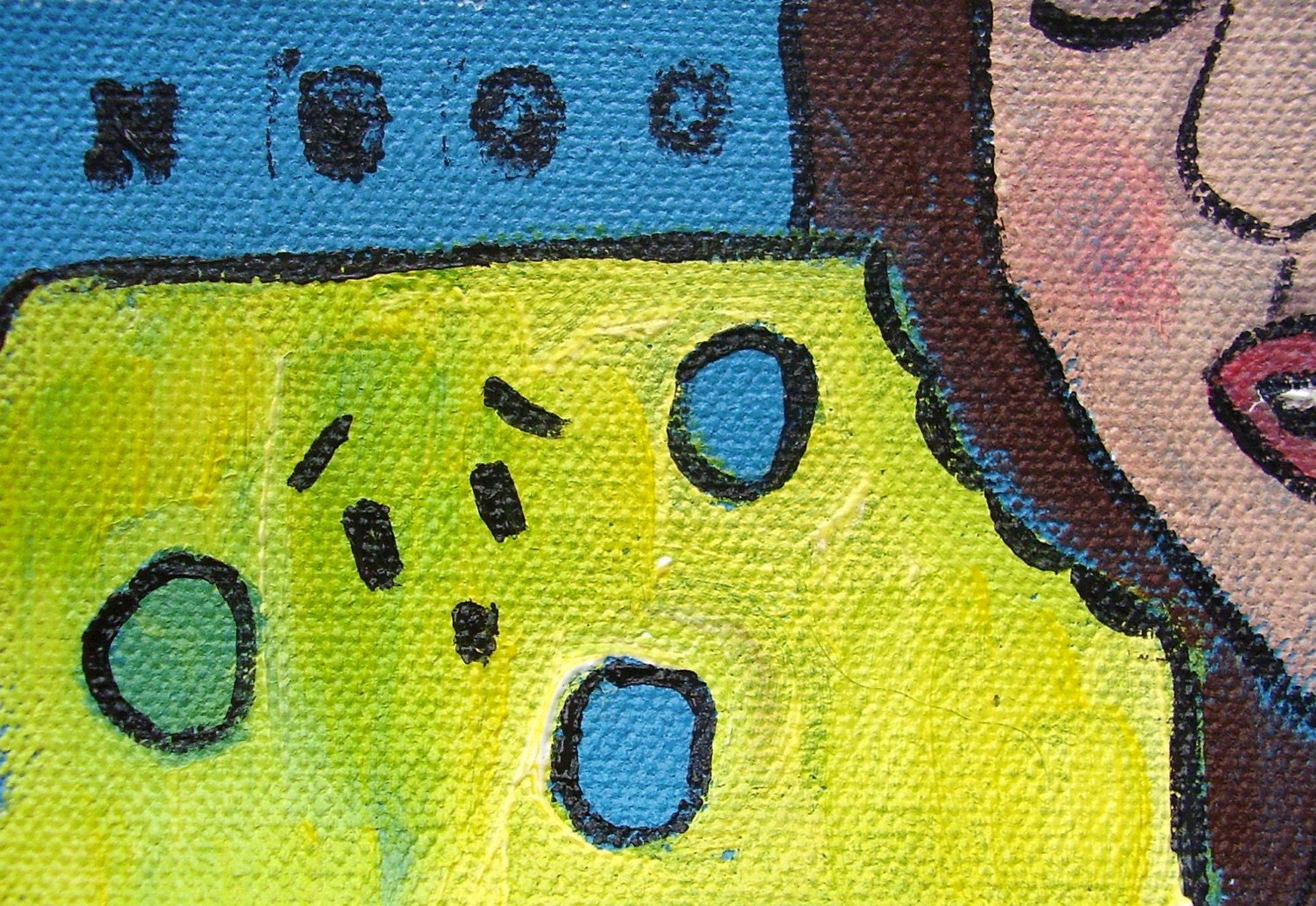 Holy Swiss Cheese Horror ACEO
