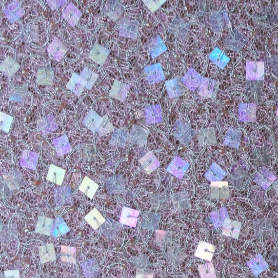 Beaded Lace Fabric Sequins Couture Beaded Fabric by VintageDeeva