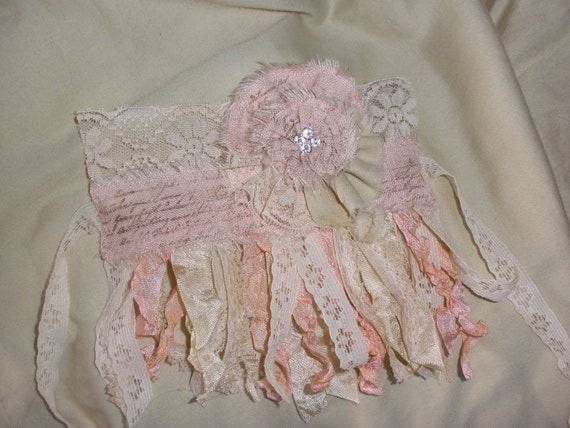 shabby chic handsted tattered ribbon linen by shatteredprincess shabby chic handsted tattered ribbon linen by shatteredprincess