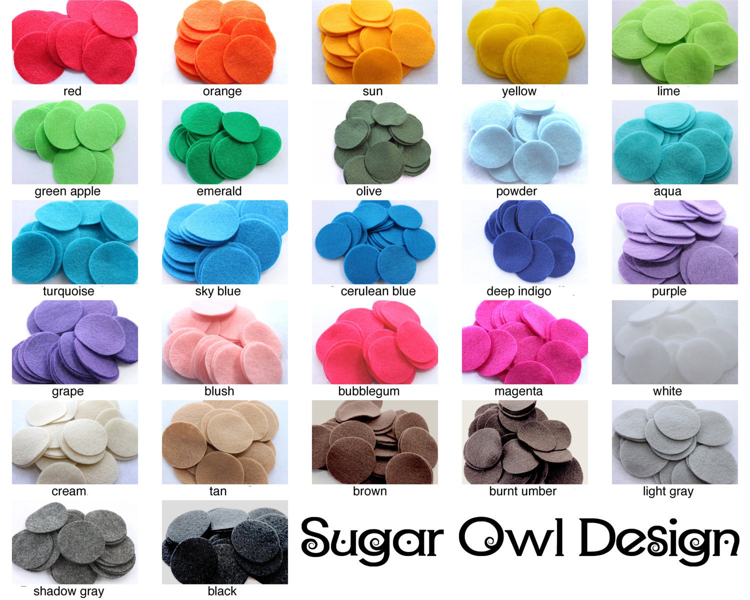 10 Foot Felt Circle Garland - Choose Your Own Colors - 27 Choices Il_170x135