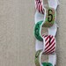 Fabric Countdown Chain -  12 in Christmas Red and Green