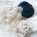 Something NAVY Blue- Vintage Romance Bridal Garter Set (Design 2)