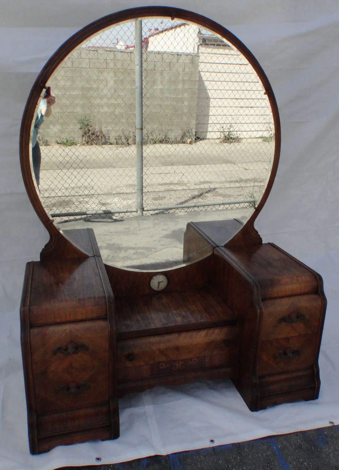 Items similar to RESERVELAINEYArt Deco Waterfall Vanity Dressing