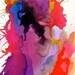 Neon Pink Primavera Watercolour Print A3