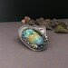 Metalwork labradorite brooch , silver gemstone pendant , fine jewelry , sterling metalwork jewelry , vintage style jewelry