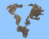 Collana mondo - Planet Earth necklace- the planet is our jewel, preserve it