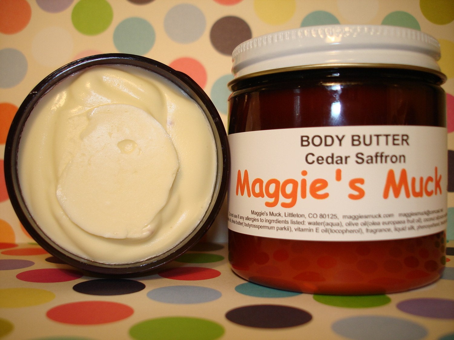 Body Butter Cedar Saffron With Argan Oil 4oz.