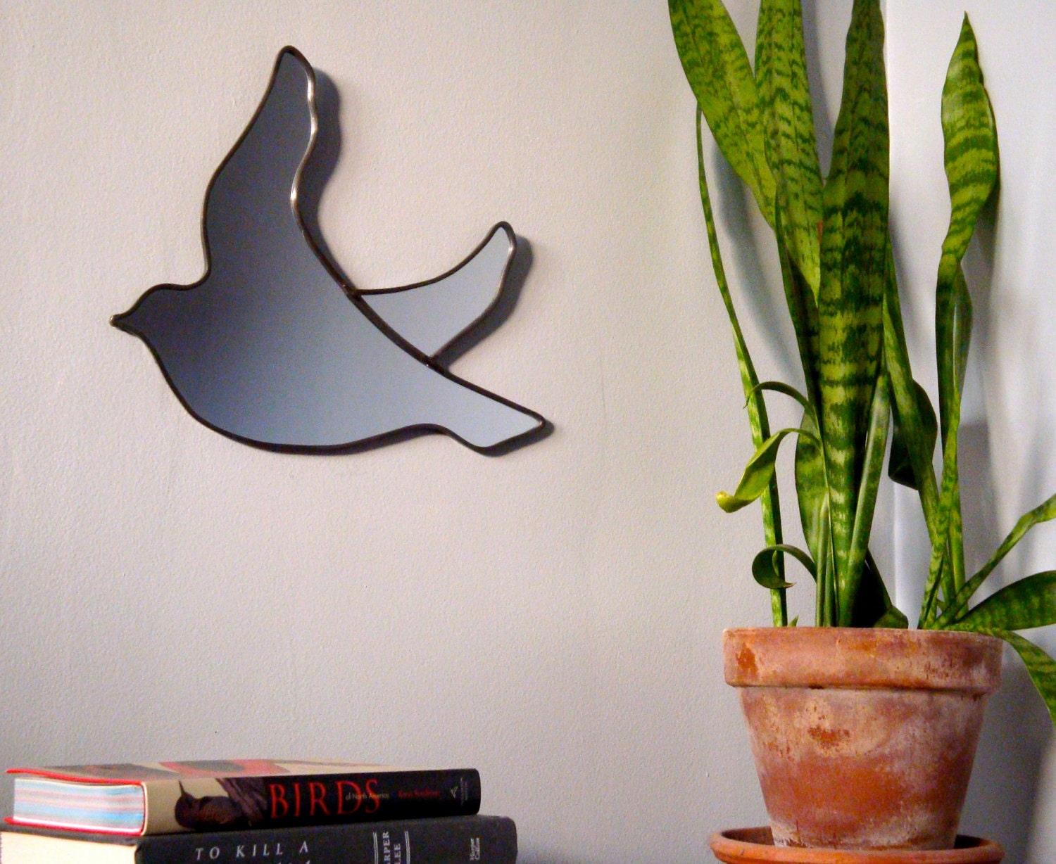 SALE / / / Bird Mirrors Trio of / Handmade Wall Mirror