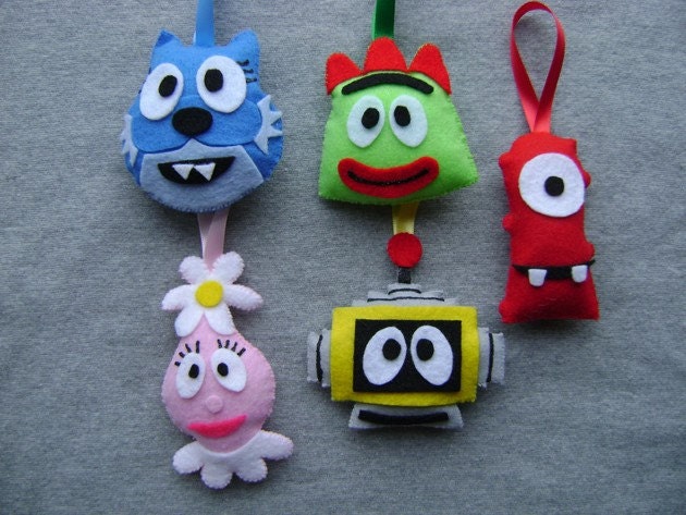 christmas ornaments inspired by yo gabba gabba by christmas ornaments inspired by yo gabba gabba by