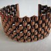 Vintage 1950s Renoir Woven Cuff Bracelet Modernist Copper Mad Men Fashions