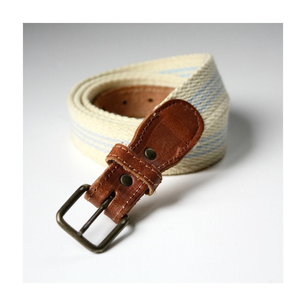 Vintage 1980s Preppy Skinny Belt