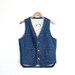 Mens Denim Sherpa Vest Wrangler Size M