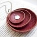Pink leather pendant