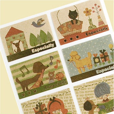 Animal Friends just for you Stickers (8 EA)