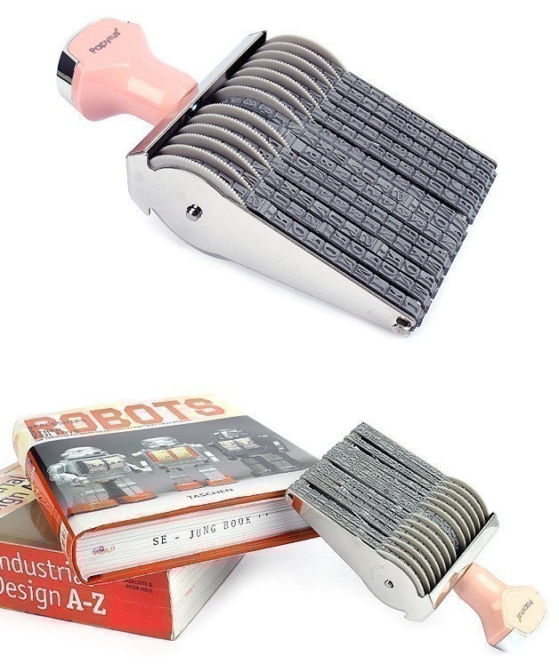 Perfect Alphabet Rolling Rubber Stamp