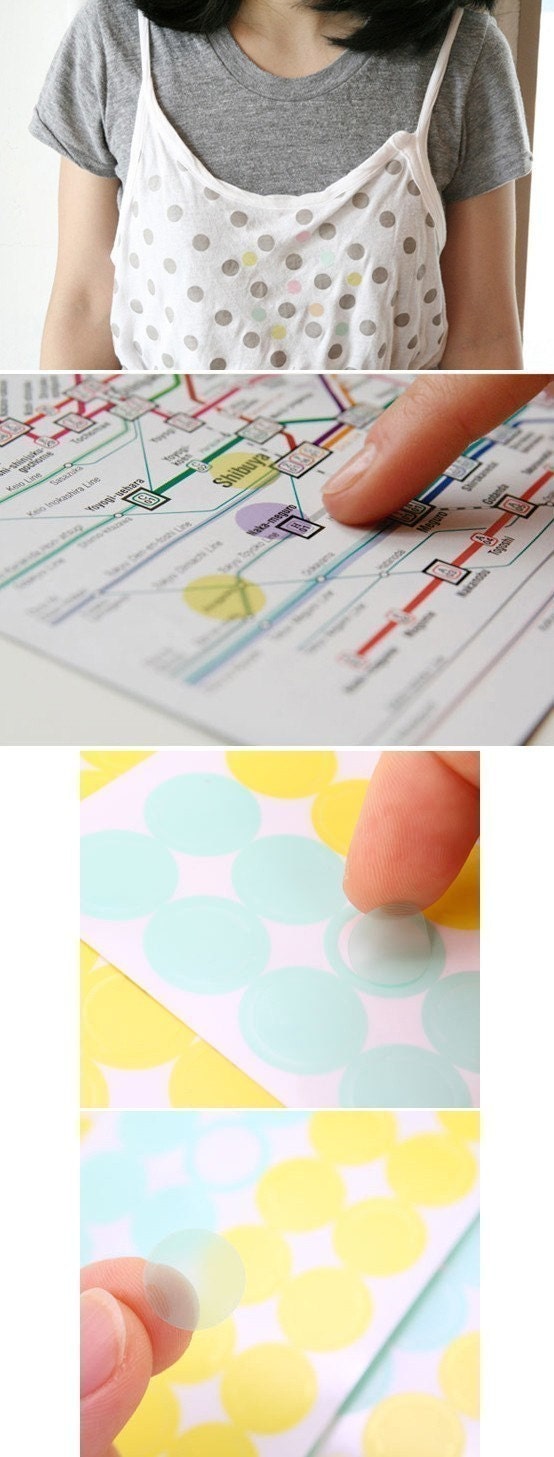 Transparent Index Dot Sticker (6 sheets)