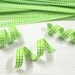 Gingham Check pet Tie for Gift Wrapping - GREEN (50 pcs)