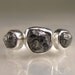 Three Stone Rough Black Diamond Ring - Recycled Palladium Sterling - 3.85CTS