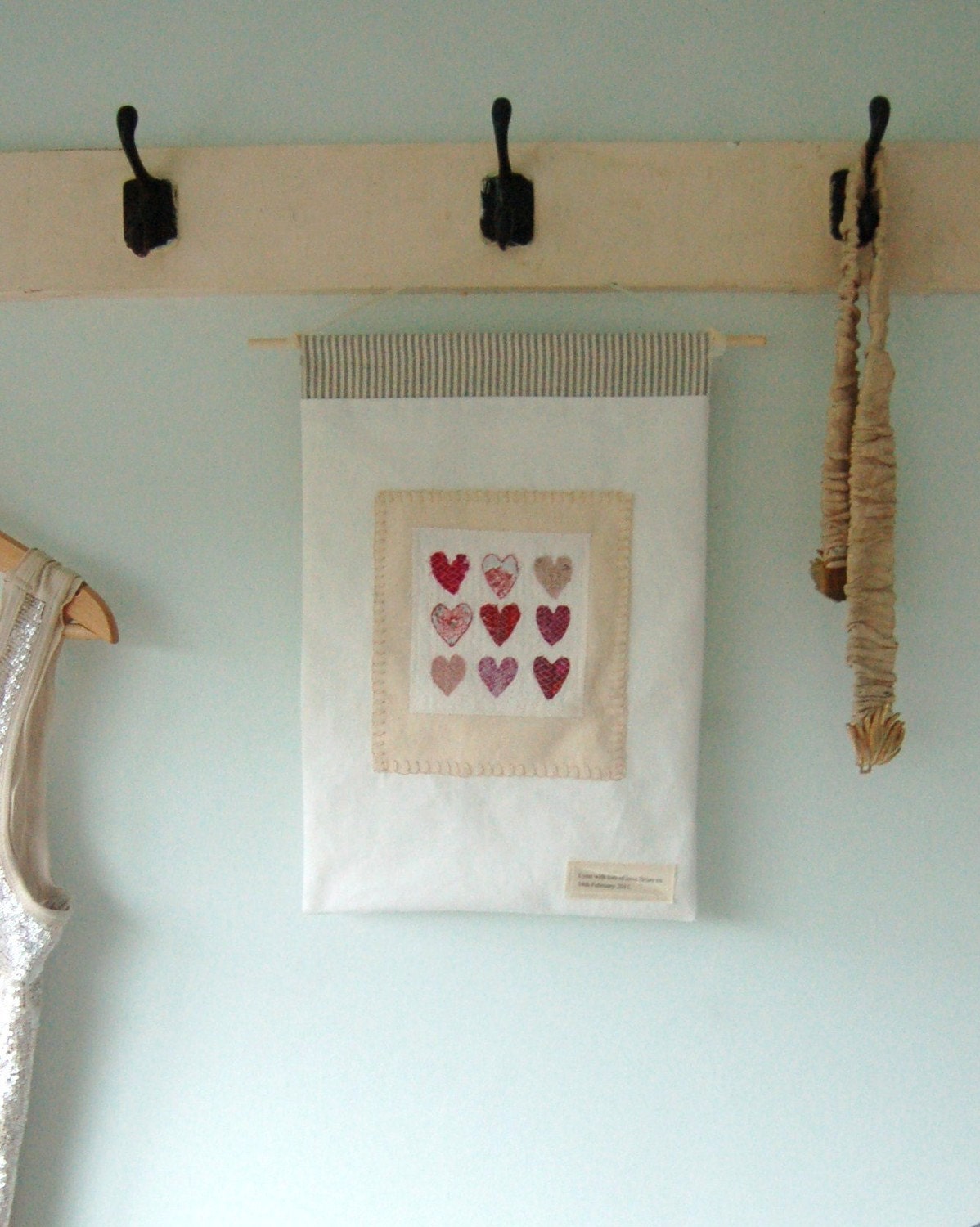 Nine Hearts Wall Hanging