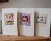Personalised Hand Embroidered Pin Card