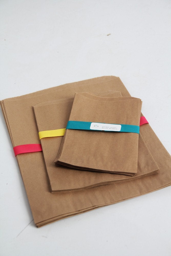 Kraft Paper Bag Assortment Pack Lot of 60