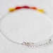 Tribal Triangle Necklace made of wool: Fuschia Pink, Orange and Yellow