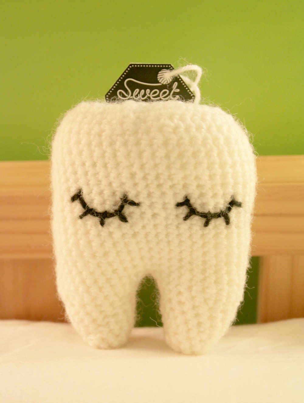 Sweet Tooth: Lashes - Handmade Tooth Fairy Pillow