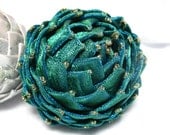 peacock blue collectible Christmas ornament