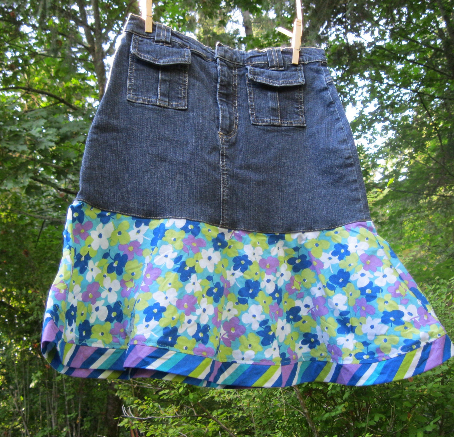 Upcycled girls skirt