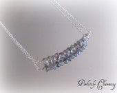 Swing Necklace MYSTIC LABRADORITE Gemstone Sterling Silver