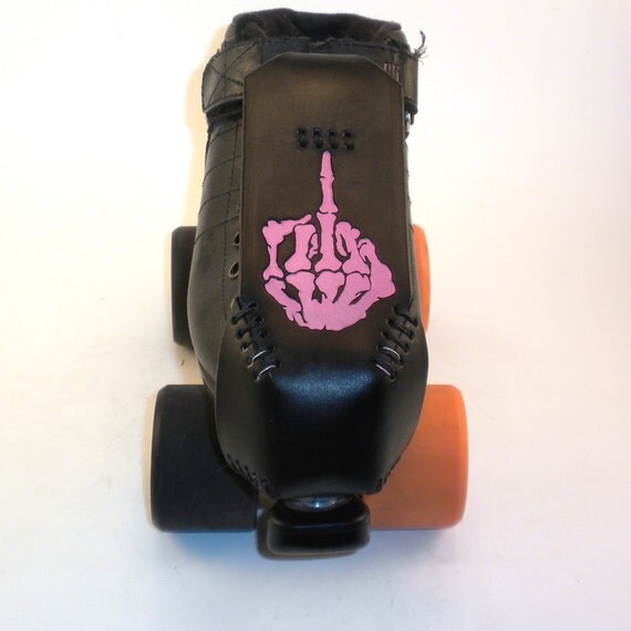 Roller Derby Toe Guards - Skeleton Finger