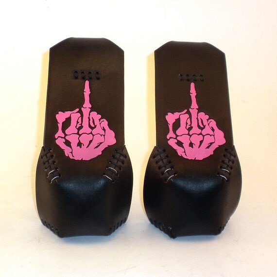 Roller Derby Toe Guards - Skeleton Finger
