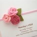 Felt Flower Headband in Blush Pink and Rose - Baby Headbands to Adult