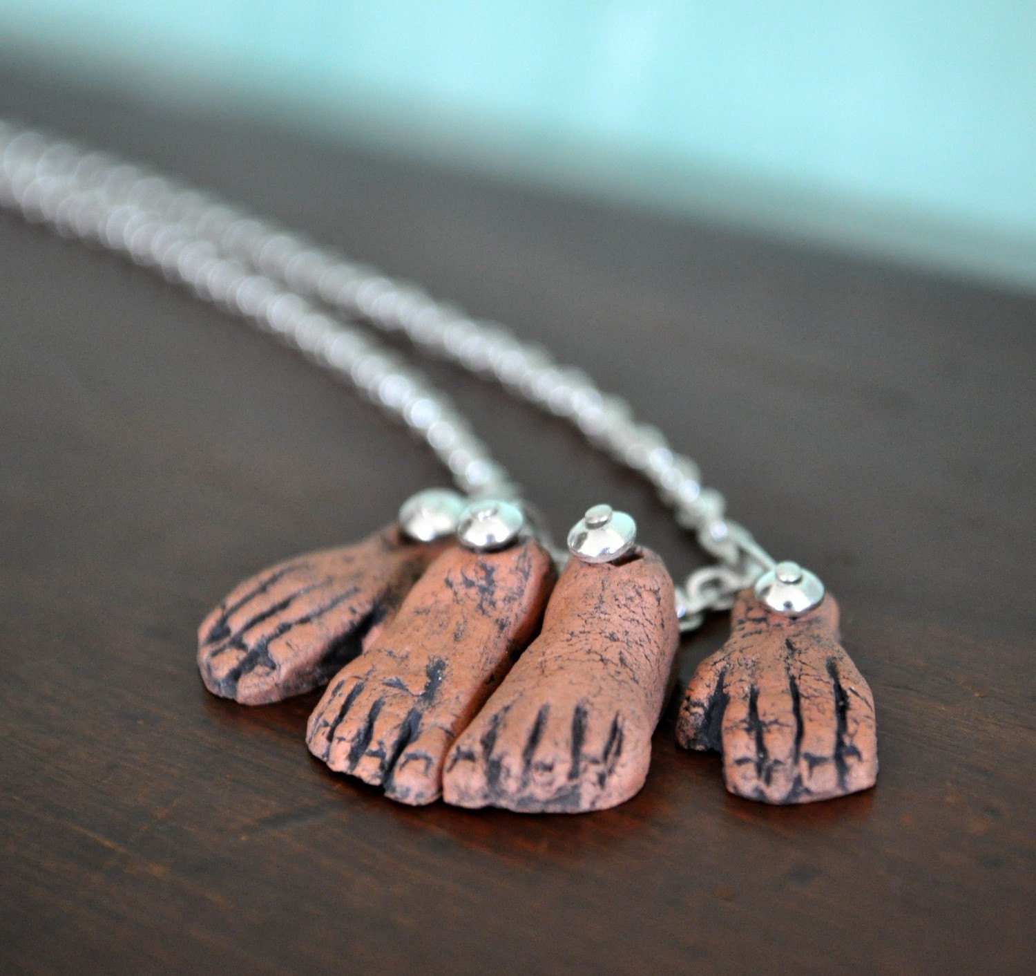 Hands and Feet Necklace