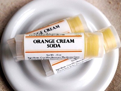 Orange Cream Soda Lip Balm Oval Tube sweet pop citrus summer