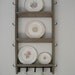 RESERVED for DELIVERANCEFILMS Repurposed Ladder Plate Rack