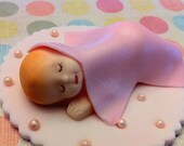 New Baby Shower Girl Fondant Cake Topper - Twinkle Little Star Il_170x135