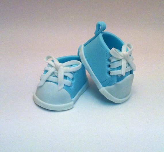 Fondant Baby Converse cake Topper for any Baby celebration, Great Baptism cake idea, or Christening, Baby Shower Il_570xn