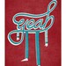 Yeah Red - Lettering with legs