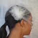Birdcage Veil, Birdcage Wedding Veil, Bridal Blusher Tulle Veil with Attached Tulle Pouf, White, Ivory, Champagne - LEAH