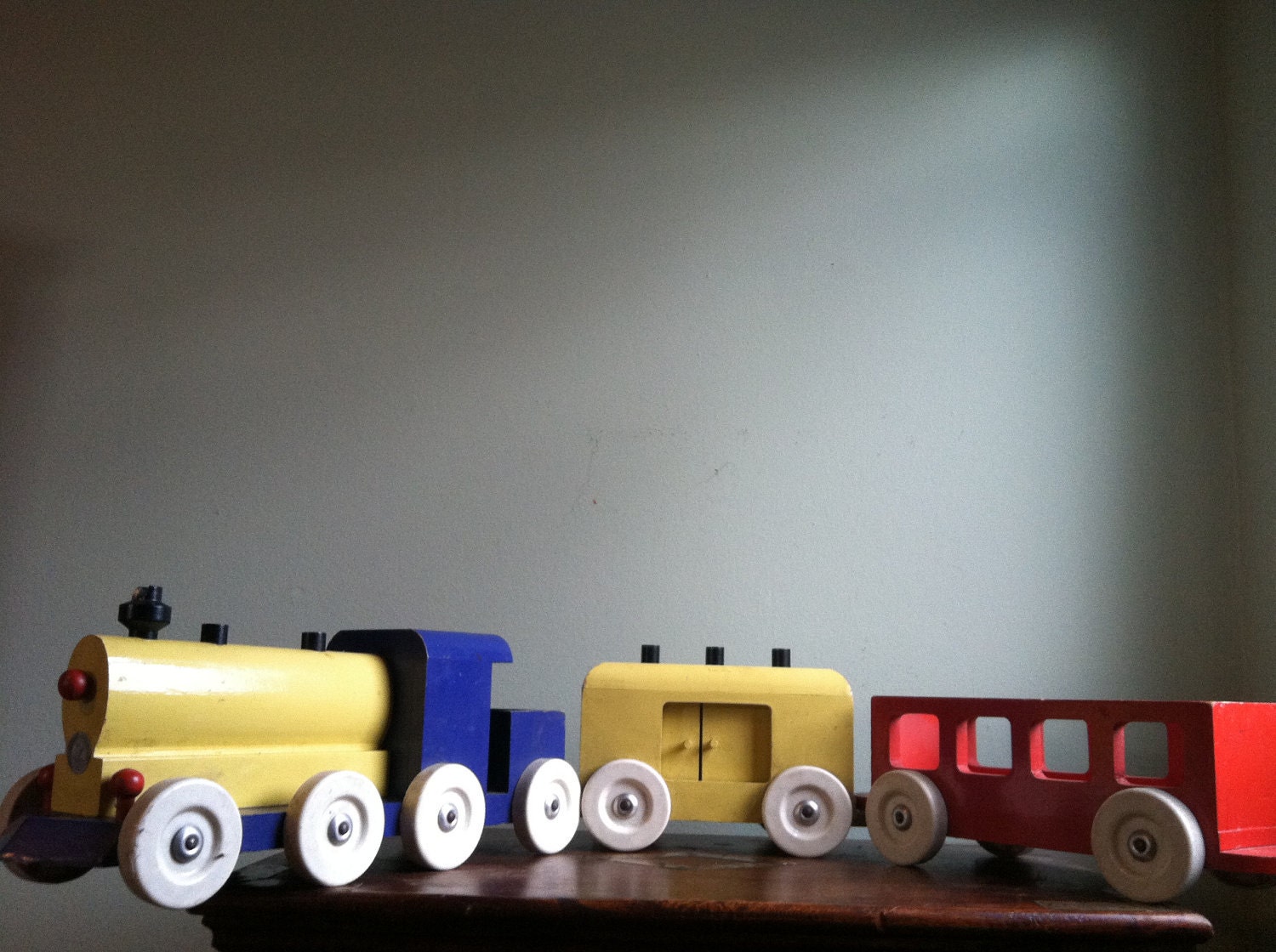 Vintage Wooden Train Set - Made in Finland by Jukka - All Proceeds go to Charity