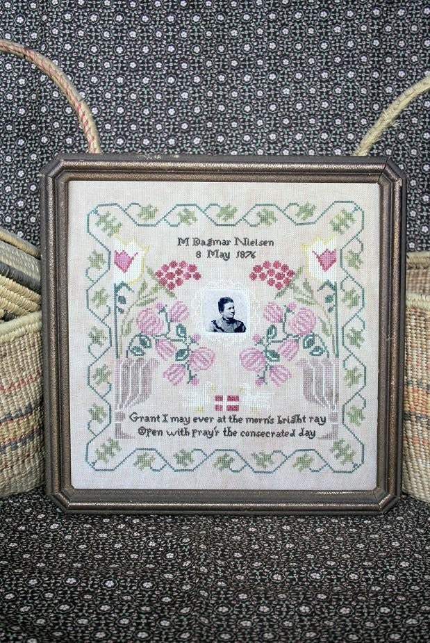 Great Grandma Dagmar's Birth Sampler